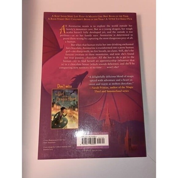 The Dragon with a Chocolate Heart book by Stephanie Burgis - Picture 2 of 4